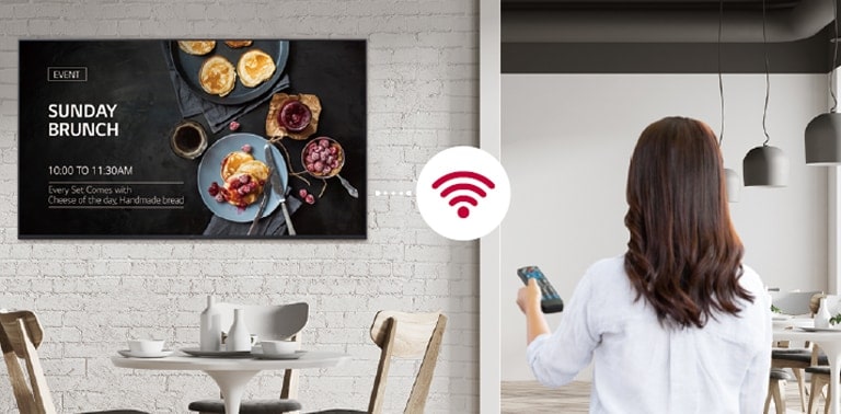 Bequemes Verbreiten von Inhalten über WLAN.