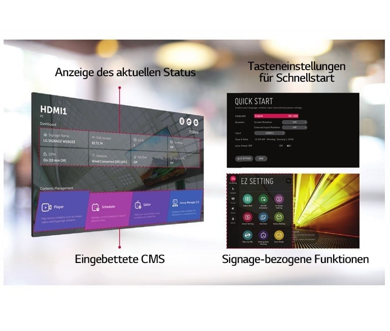 Intuitive Menüstruktur