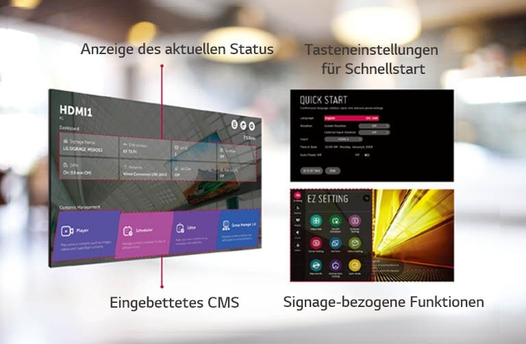 Über die intuitive Benutzeroberfläche können mehrere Aufgaben gleichzeitig ausgeführt werden.