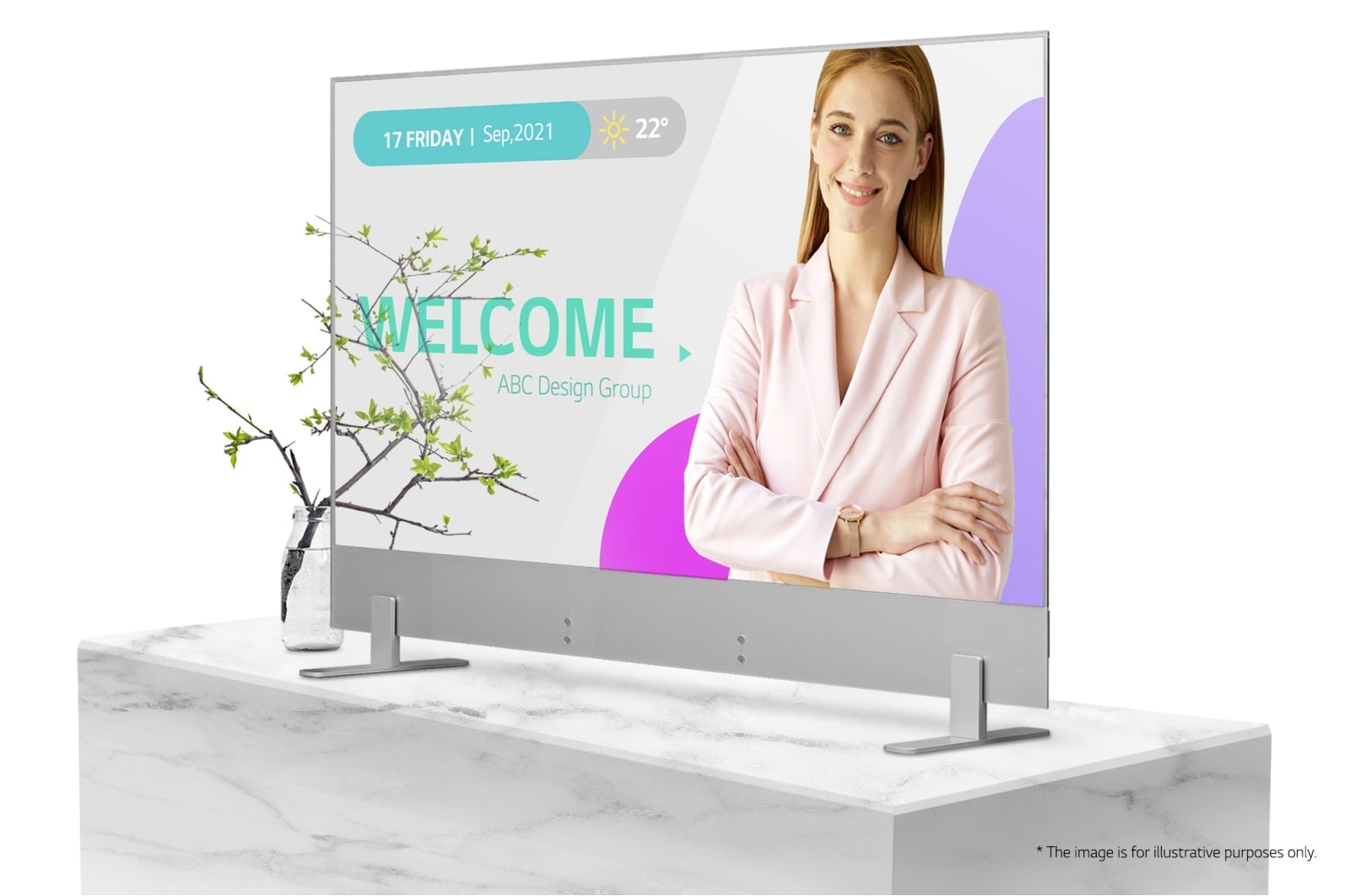 LG Transparente OLED Signage, 55EW5G-A