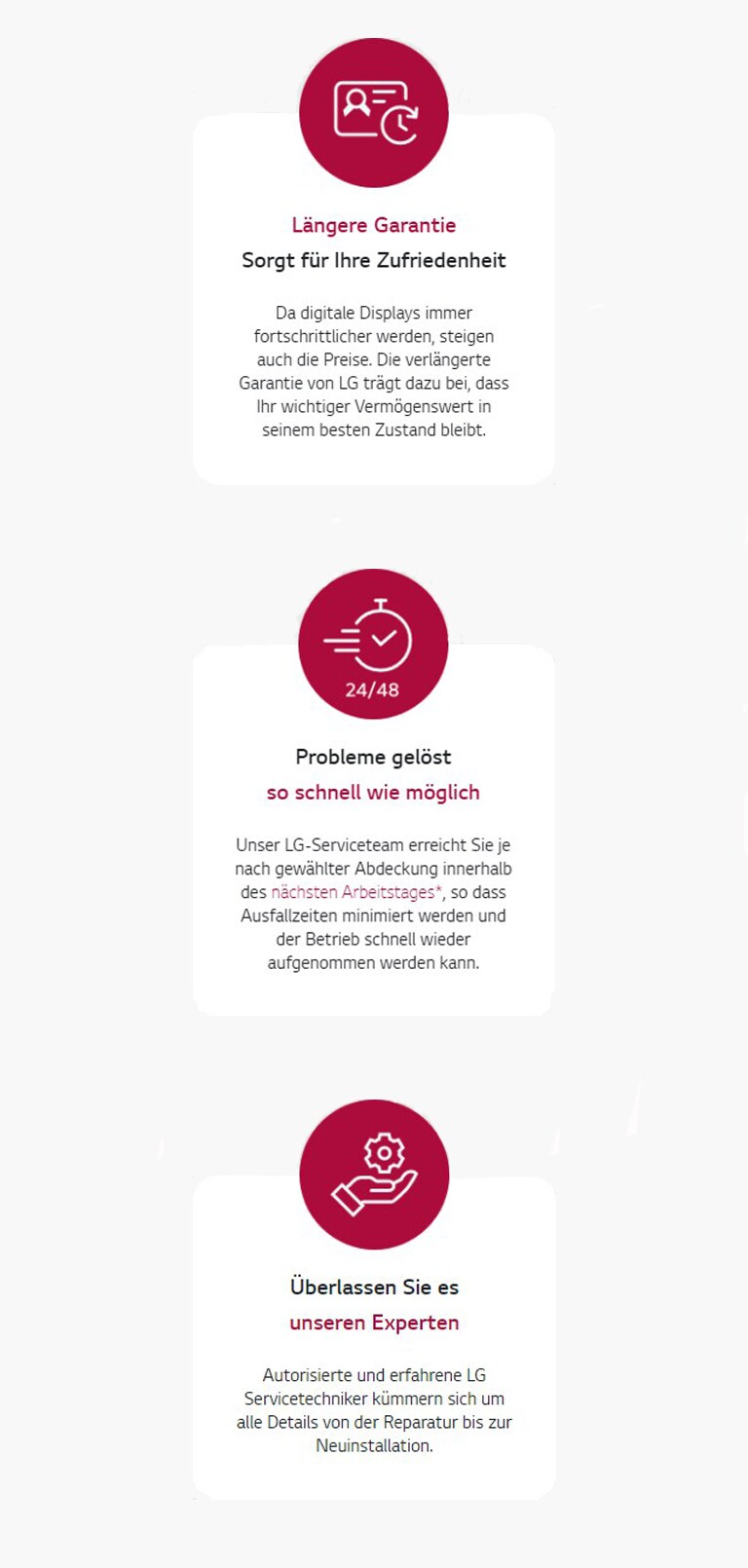 Der wahre Wert von LG beginnt nach dem Kauf