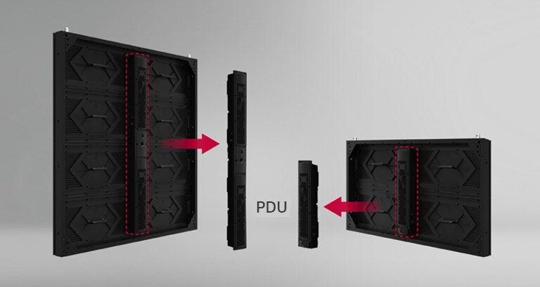Die Steuereinheit des Schranks wird abgenommen.