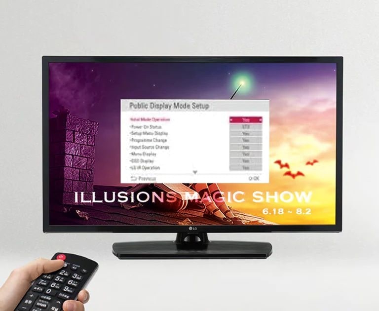 Hotelmodus (öffentlicher Anzeigemodus)