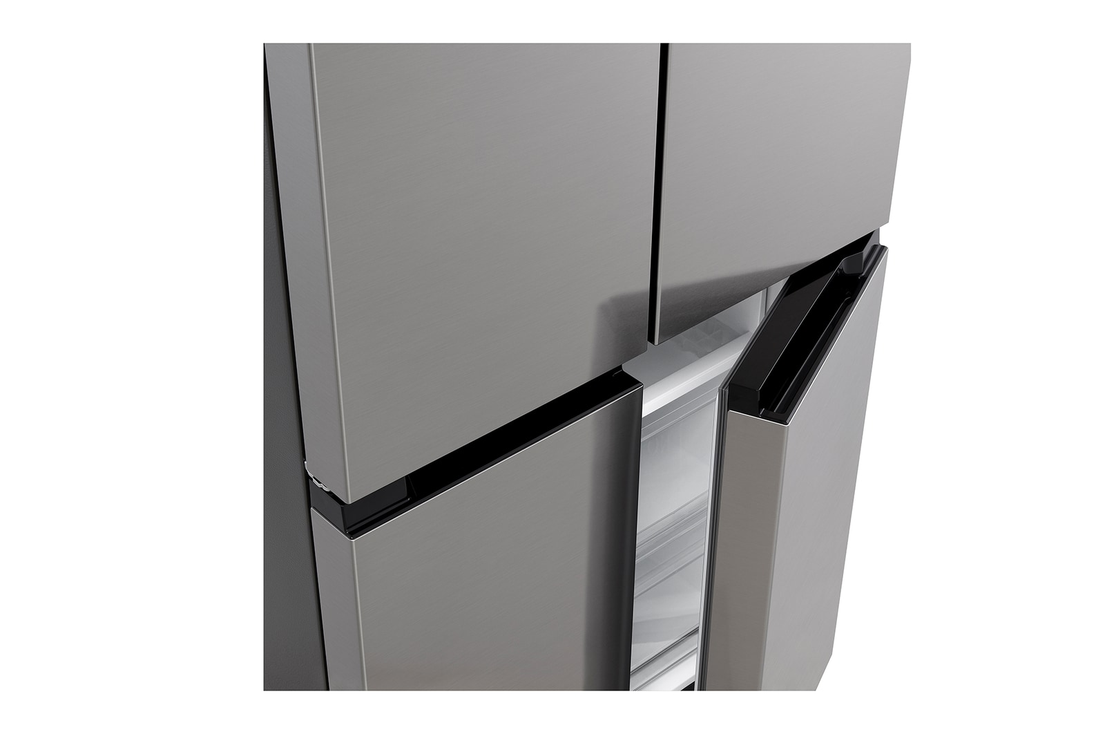 LG Multi-Door Kühlschrank (E, 474L, 177,5 cm hoch) mit Multi-Airflow Umluftkühlung ǀ GMM41MSBEM, GMM41MSBEM