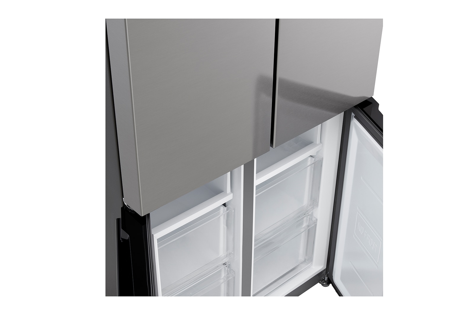 LG Multi-Door Kühlschrank (E, 474L, 177,5 cm hoch) mit Multi-Airflow Umluftkühlung ǀ GMM41MSBEM, GMM41MSBEM