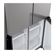 LG Multi-Door Kühlschrank (E, 474L, 177,5 cm hoch) mit Multi-Airflow Umluftkühlung ǀ GMM41MSBEM, GMM41MSBEM