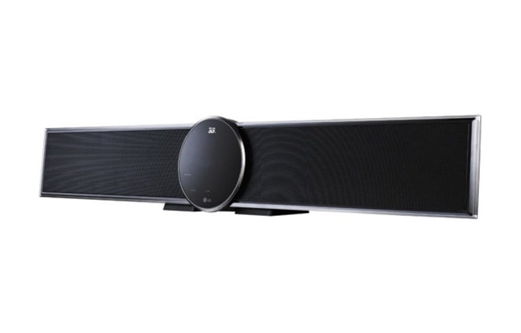 LG Schlanke Blu-ray Soundbar mit 3D Blu-ray Playback, Wireless Active Subwoofer und unglaublich sattem Sound., HLX55W