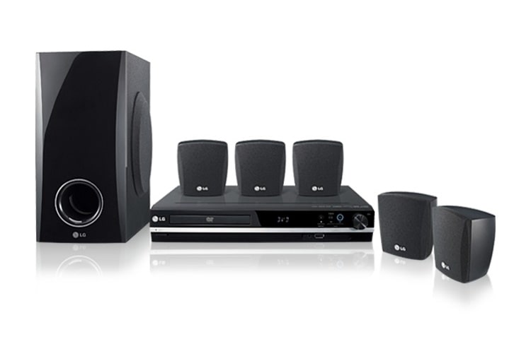 LG Heimkino - DVD-Receiver mit 5.1 Lautsprecherset, HT353SD