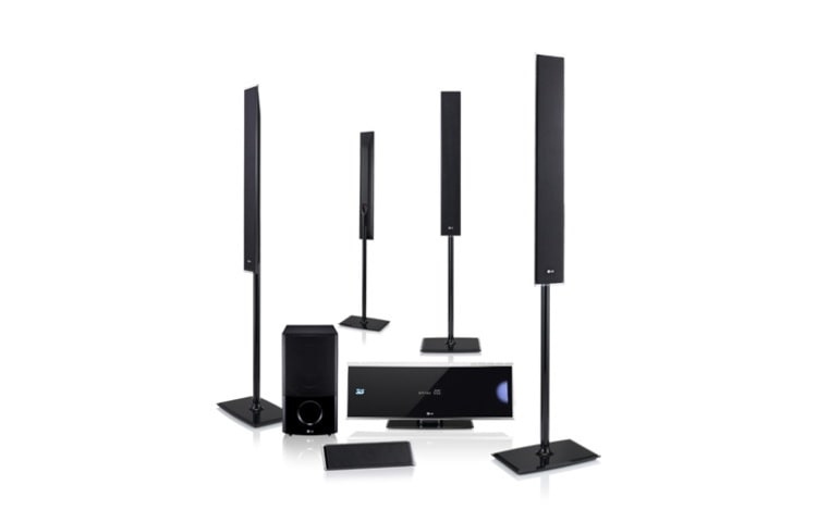 LG 3D Blu-ray 5.1 Heimkinoanlage mit außerordentlichem Sound, herausragendem Design sowie bester Konnektivität dank NetCast und DLNA., HX995TZ
