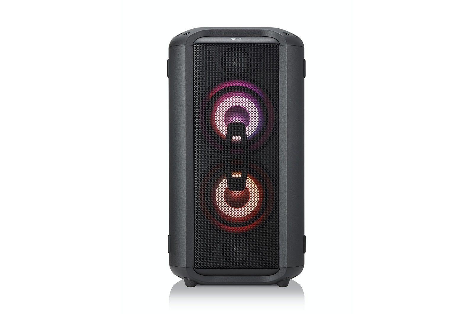 LG Tragbarer Bluetooth-Lautsprecher mit 150 Watt | XBOOM | DJ-App | Karaoke Funktion, RL4