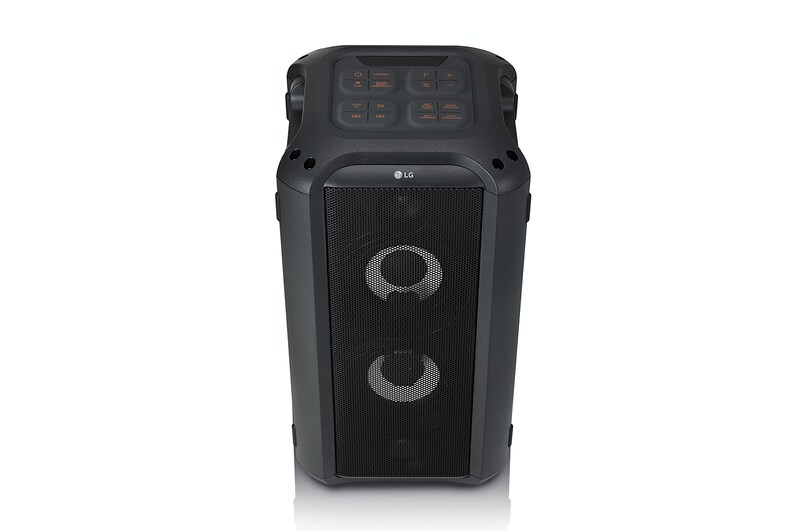 LG Tragbarer Bluetooth-Lautsprecher mit 150 Watt | XBOOM | DJ-App | Karaoke Funktion, RL4
