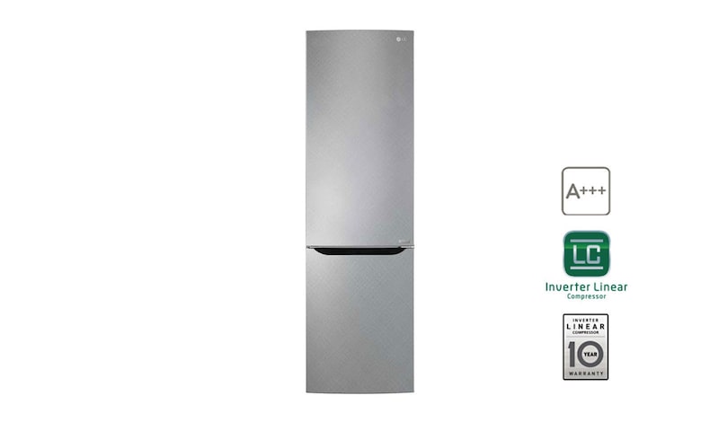 LG Kühl-Gefrierkombination mit Total No Frost und Smart Diagnosis™, GBB59PZPFS