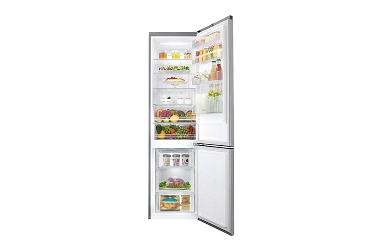 LG Kühl-Gefrierkombination mit LED Innenbeleuchtung und Total No Frost, GBB60DSMFS