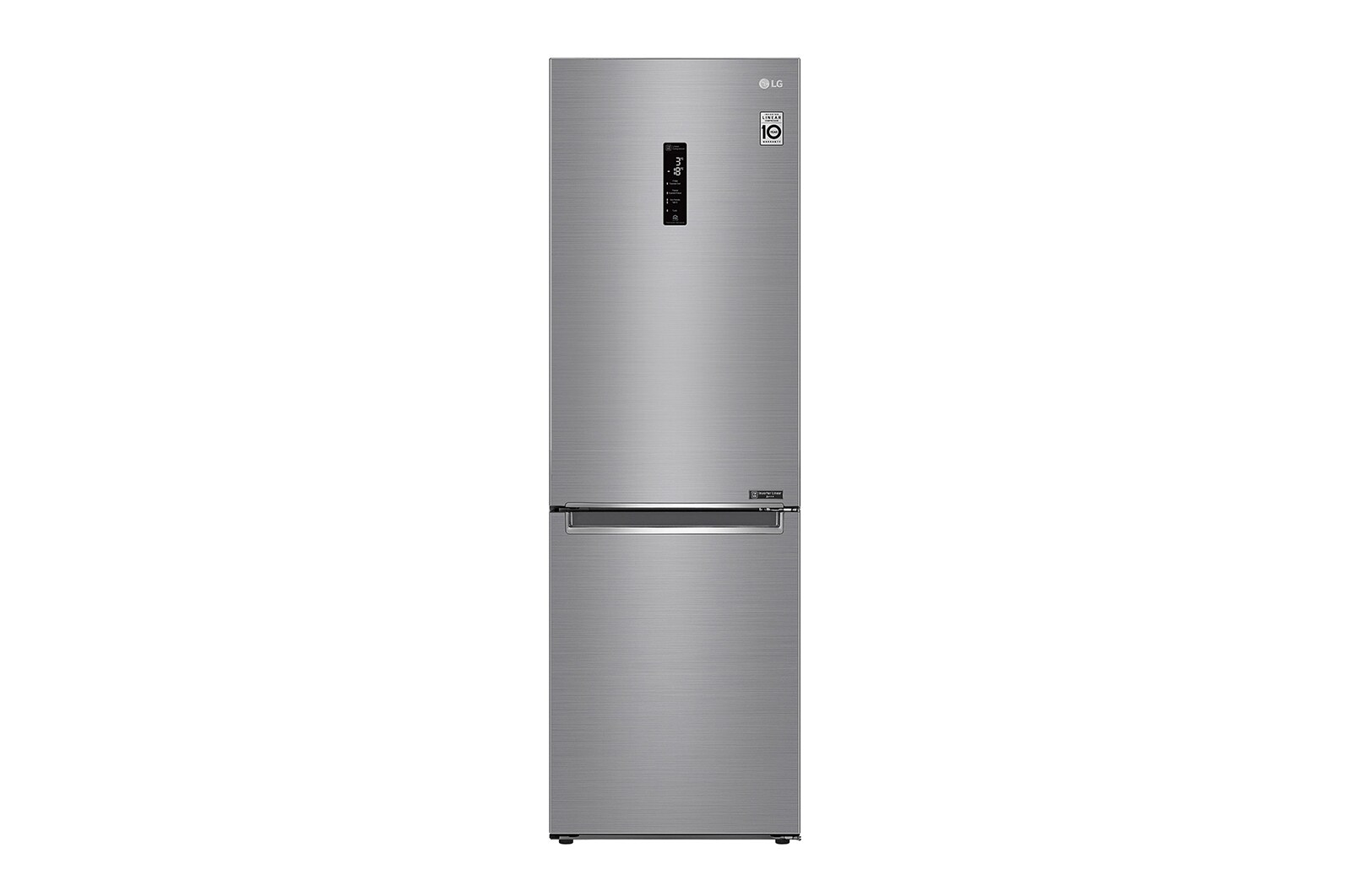 Vorderansicht von Kühl-Gefrierkombination | D | 341 Liter Nutzinhalt | LINEARCooling™ | DoorCooling&#43;™ | Total No Frost | SmartThinQ™ GBB61PZFFN
