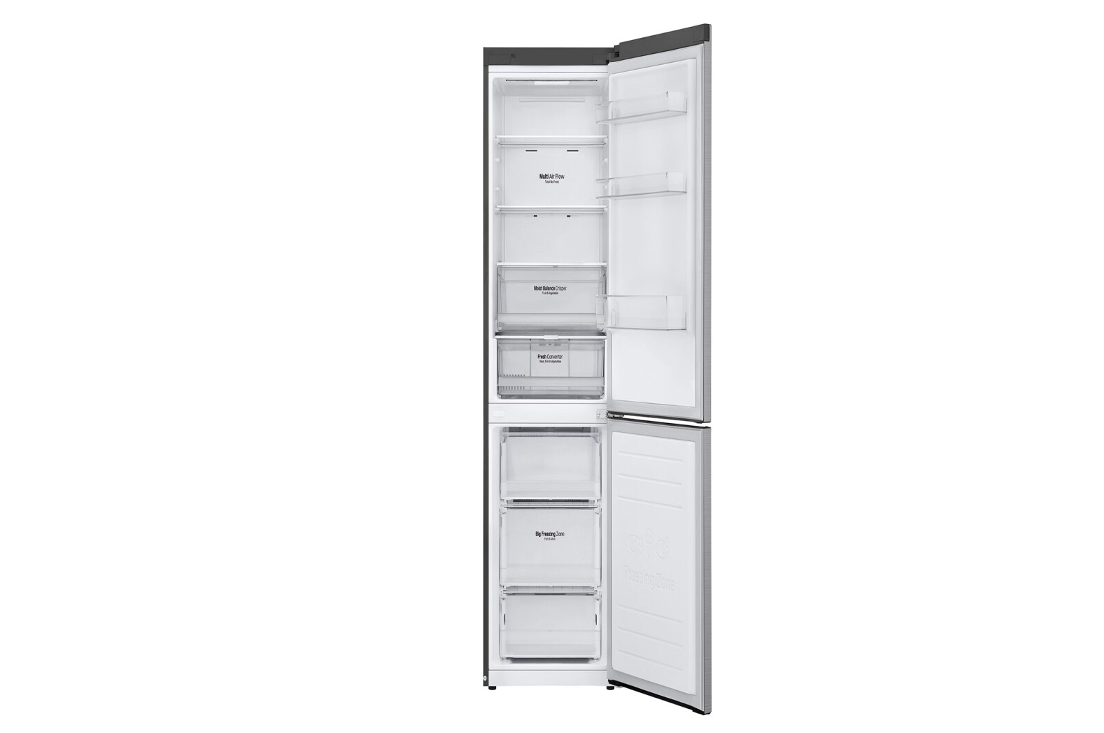 LG Kühl-Gefrierkombination | D | 341 Liter Nutzinhalt | LINEARCooling™ | DoorCooling+™ | Total No Frost | SmartThinQ™, GBB61PZFFN