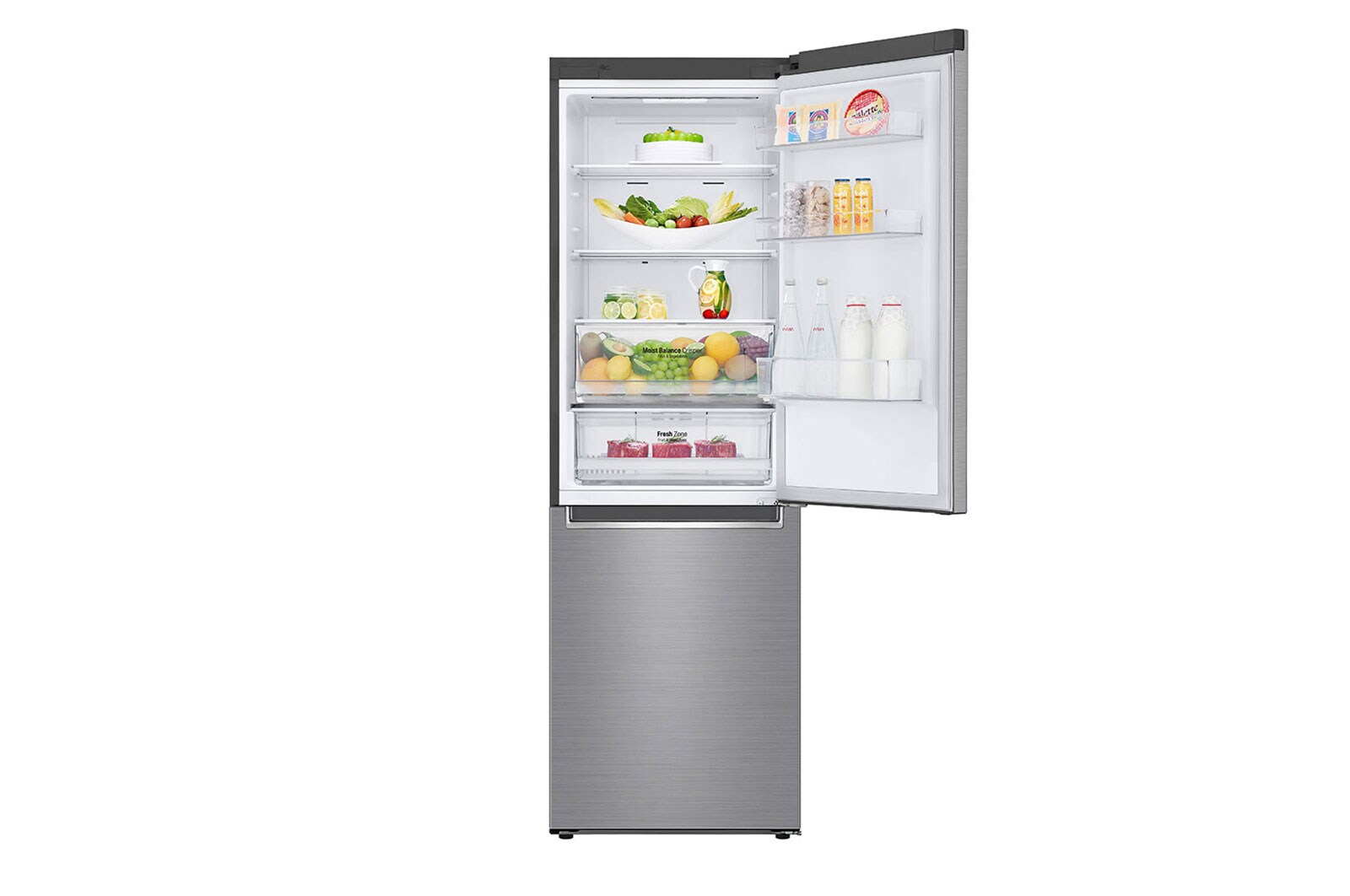 LG Kühl-Gefrierkombination | 341 Liter Nutzinhalt | LINEARCooling™ | SmartThinQ™, GBB61PZHMN