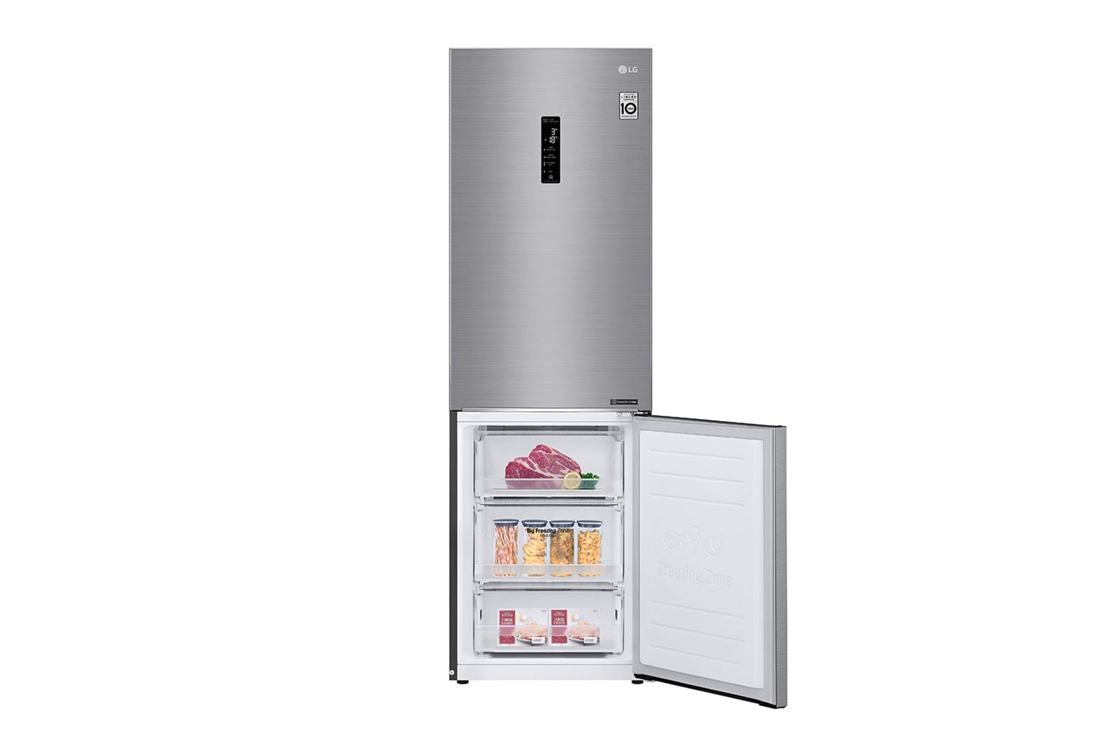 LG Kühl-Gefrierkombination | 341 Liter Nutzinhalt | LINEARCooling™ | SmartThinQ™, GBB61PZHMN