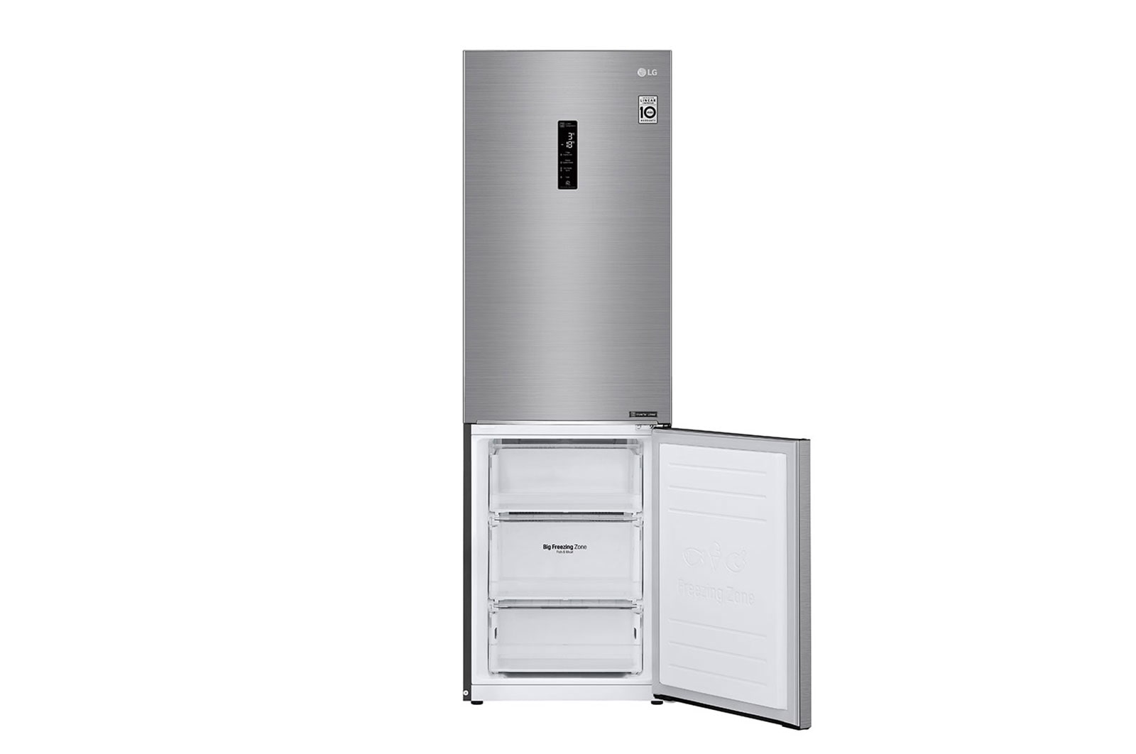 LG Kühl-Gefrierkombination | 341 Liter Nutzinhalt | LINEARCooling™ | SmartThinQ™, GBB61PZHMN