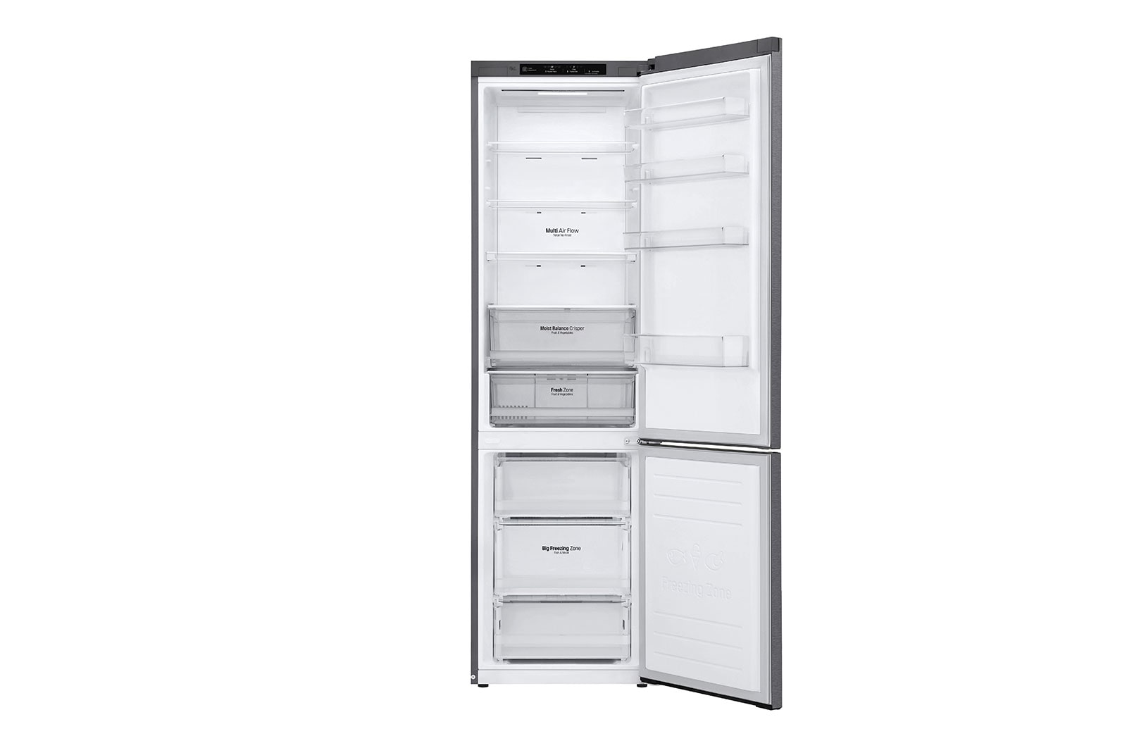 LG Kühl-Gefrierkombination | D | 384 Liter Nutzinhalt | LINEARCooling™ | FRESHConverter™ | SmartThinQ™, GBB62PZGFN
