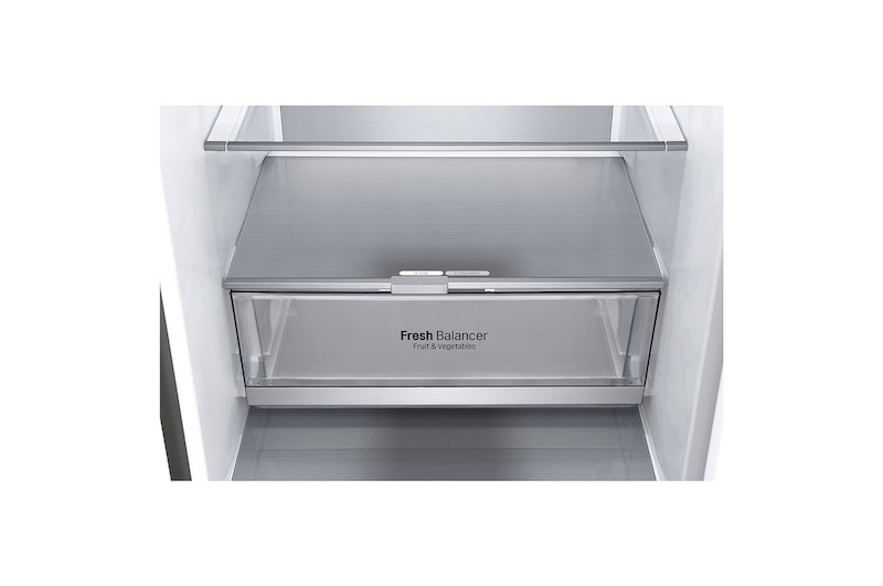 LG Kühl-Gefrierkombination | 384 Liter Nutzinhalt | Energieeffizienzklasse C | Steel | 203 cm | Inverter Linear Kompressor | LG GBB72PZVCN1, GBB72PZVCN1