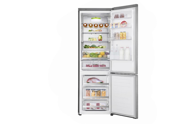 LG Kühl-Gefrierkombination | 384 Liter Nutzinhalt | Total No Frost | DoorCooling+™ | Wi-Fi-Funktion | Express Freeze | LG GBB92STACP, GBB92STACP