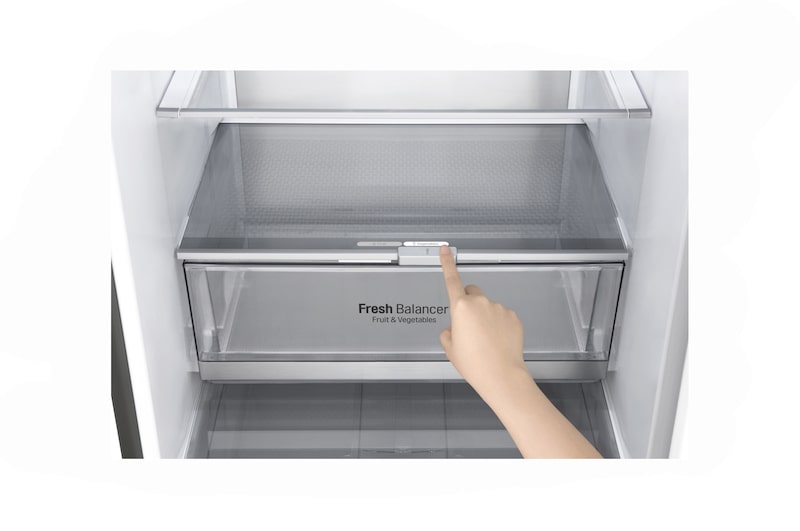 LG Kühl-Gefrierkombination | 384 Liter Nutzinhalt | Total No Frost | DoorCooling+™ | Wi-Fi-Funktion | Express Freeze | LG GBB92STACP, GBB92STACP