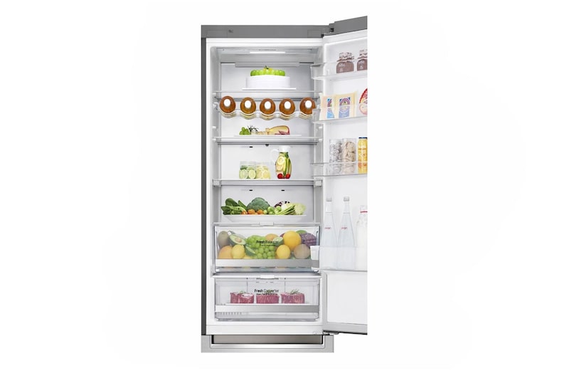 LG Kühl-Gefrierkombination | 384 Liter Nutzinhalt | Total No Frost | DoorCooling+™ | Wi-Fi-Funktion | Express Freeze | LG GBB92STACP, GBB92STACP