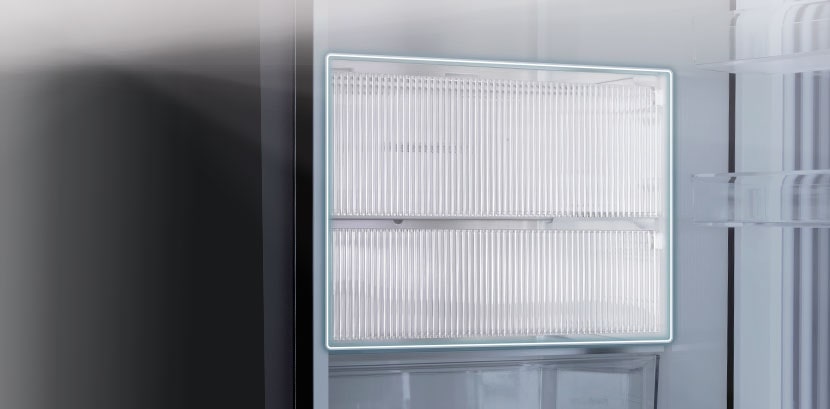 Bild einer Lebensmittelabdeckung im Kühlschrank