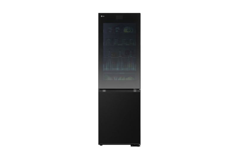 LG InstaView® Kühl-Gefrierkombination | Essence Black Steel | 4,3” Touch LCD Display | GBG7190CEV, GBG7190CEV