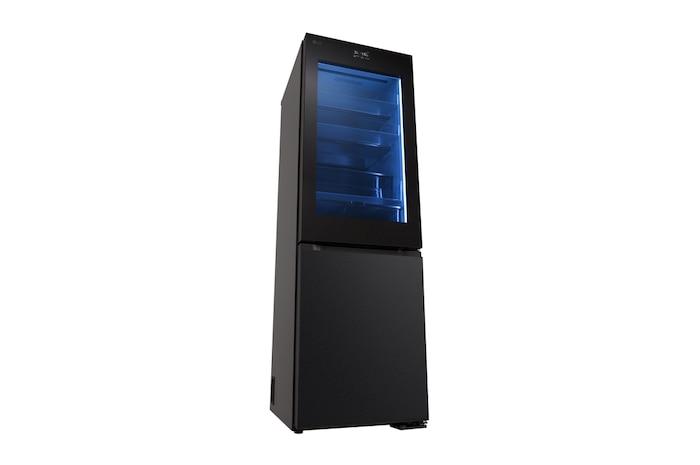 LG InstaView® Kühl-Gefrierkombination | Essence Black Steel | 4,3” Touch LCD Display | GBG7190CEV, GBG7190CEV