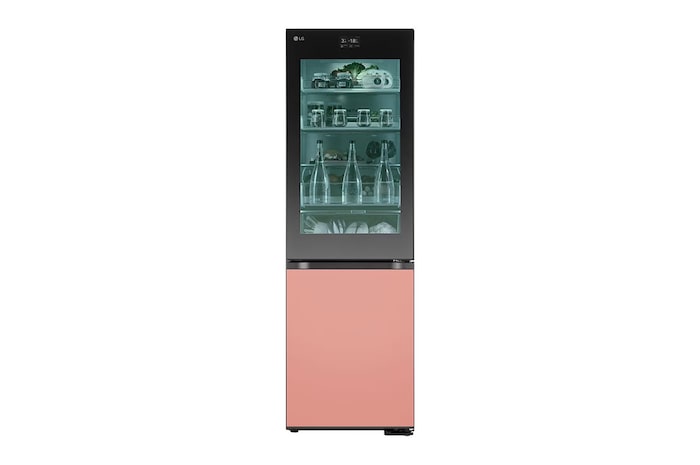 LG InstaView mit MoodUP®️ Kühl-Gefrierkombination | Eingebauter Lautsprecher | 4,3” Touch LCD Display | GBG719MDNN, GBG719MDNN