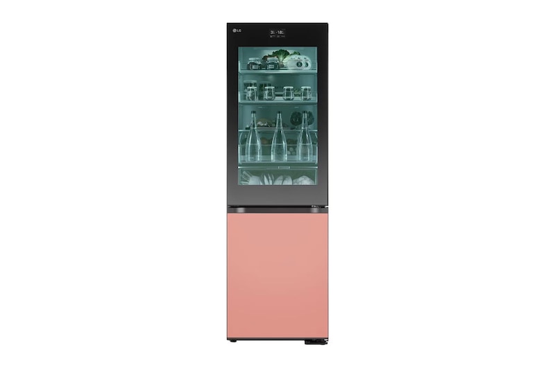 LG InstaView mit MoodUP®️ Kühl-Gefrierkombination | Eingebauter Lautsprecher | 4,3” Touch LCD Display | GBG719MDNN, GBG719MDNN