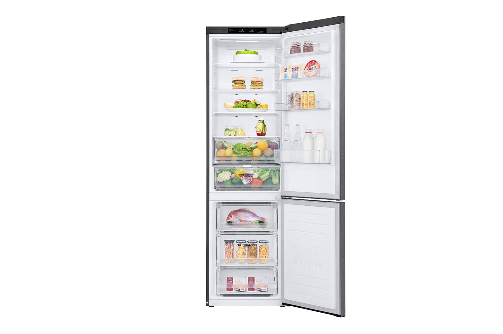 LG Kühl-Gefrierkombination | D | 384 Liter Nutzinhalt | LINEARCooling™ | DoorCooling+™ | Total No Frost, GBP62DSNFN