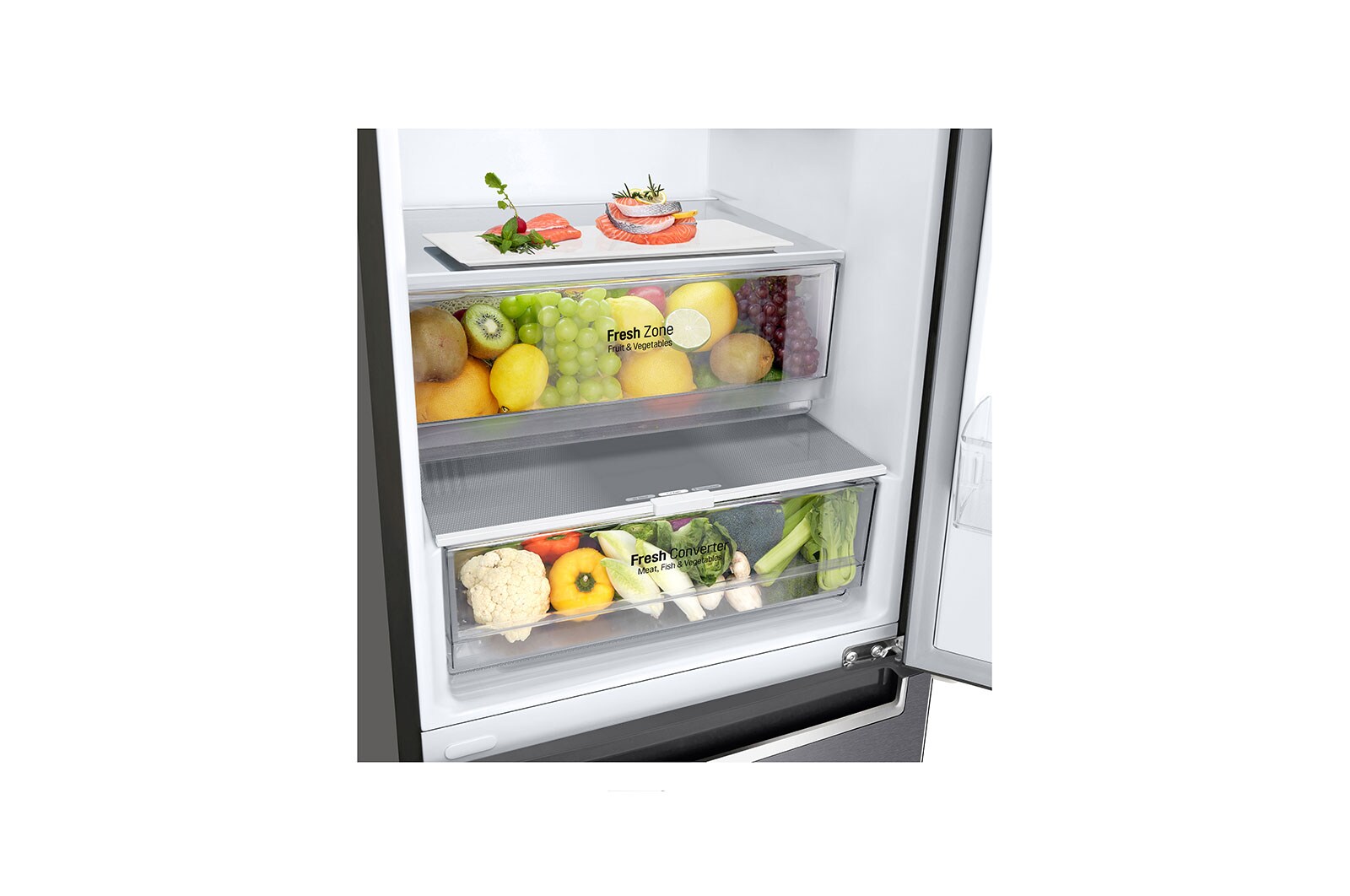 LG Kühl-Gefrierkombination | D | 384 Liter Nutzinhalt | LINEARCooling™ | DoorCooling+™ | Total No Frost, GBP62DSNFN