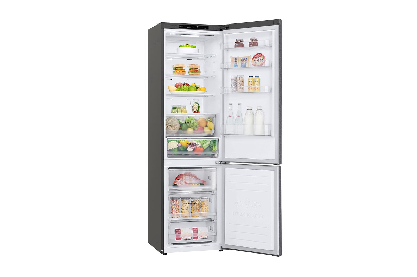 LG Kühl-Gefrierkombination | D | 384 Liter Nutzinhalt | LINEARCooling™ | DoorCooling+™ | Total No Frost, GBP62DSNFN