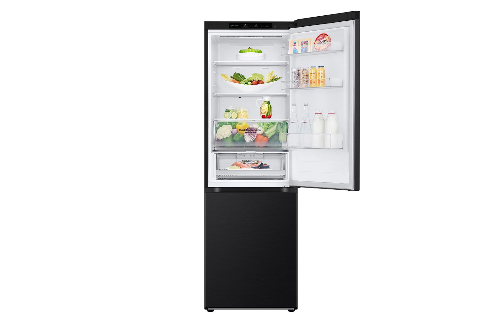 LG Door Cooling+: bis zu 32% schnellere und gleichmäßige Kühlung | 344 l Fassungsvermögen | Total No Frost | Smart Inverter Compressor | Größeres Kühl- und Gefrierfach | 35 dB - der leiseste Kühlschrank, GBV3100CEP