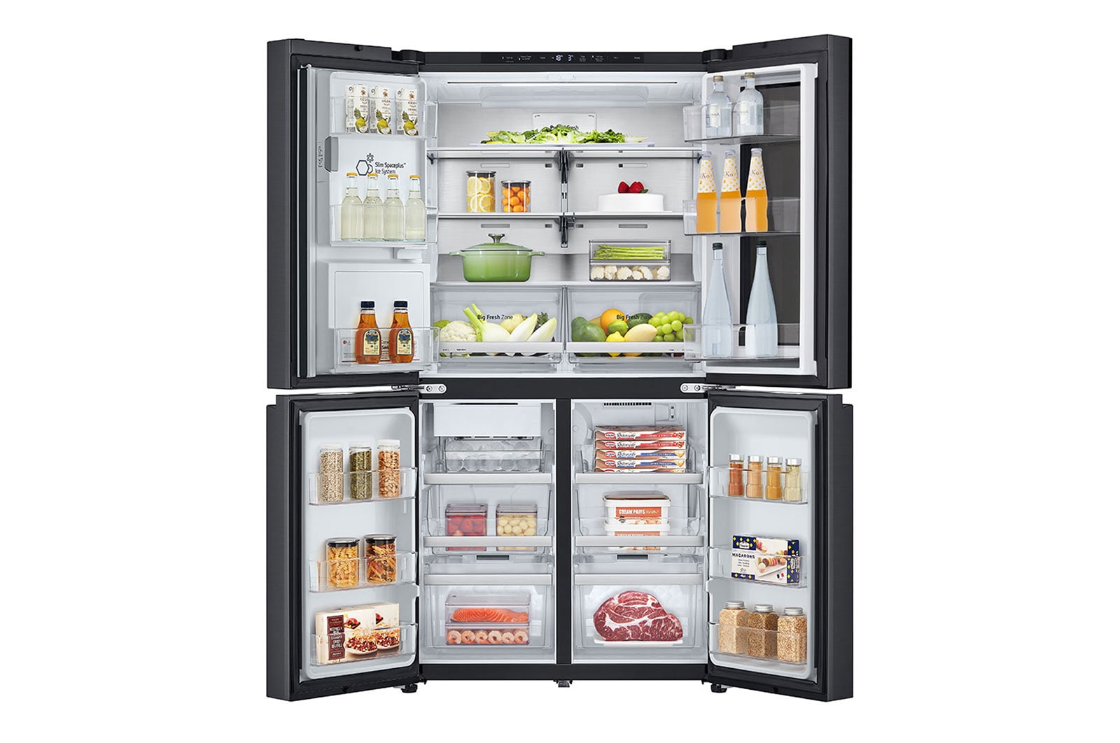 LG Multi-Door| 508 Liter Kapazität | 835 mm Breite | Wassertank | Essence Matte Black | GMG861EPAE, GMG861EPAE