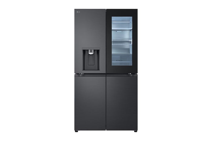 LG Multi Door mit InstaView® | Cubed Ice-, Crushed Ice-, Craft Ice und Wasserspender | 638 Liter Kapazität | ​Energieeffizienzklasse ​E​ | Festwasseranschluss | GMG960EVEE, GMG960EVEE
