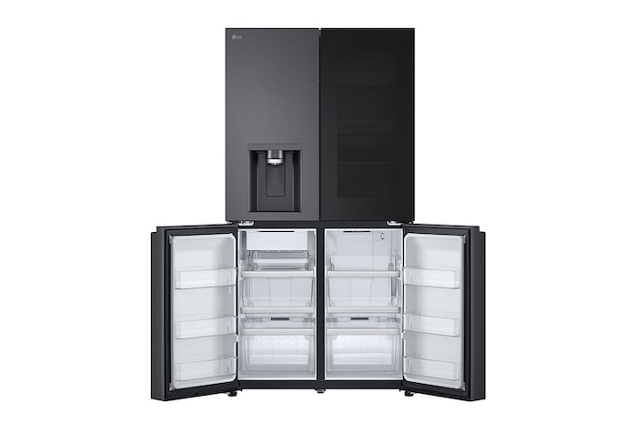 LG Multi Door mit InstaView® | Cubed Ice-, Crushed Ice-, Craft Ice und Wasserspender | 638 Liter Kapazität | Energieeffizienzklasse E | Festwasseranschluss | GMG960EVEE, GMG960EVEE