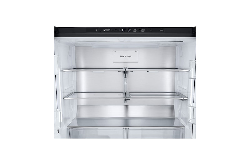 LG Multi Door mit InstaView® | Cubed Ice-, Crushed Ice-, Craft Ice und Wasserspender | 638 Liter Kapazität | ​Energieeffizienzklasse ​E​ | Festwasseranschluss | GMG960EVEE, GMG960EVEE
