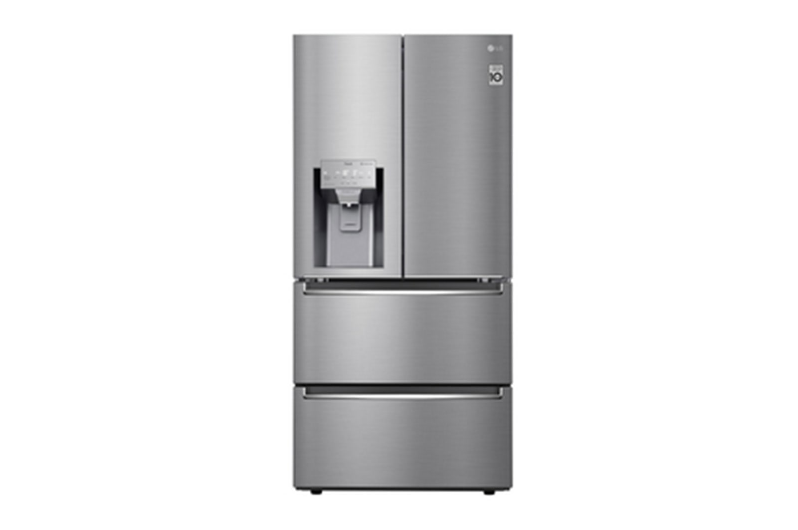 Vorderansicht von Slim Fit Multi-Door mit Eis-, Crushed Ice- und Wasserspender I 517 Liter Kapazität I Energieeffizienzklasse F I Edelstahl I GML643PZ6F GML643PZ6F