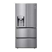 Vorderansicht von Slim Fit Multi-Door mit Eis-, Crushed Ice- und Wasserspender I 517 Liter Kapazität I Energieeffizienzklasse F I Edelstahl I GML643PZ6F GML643PZ6F