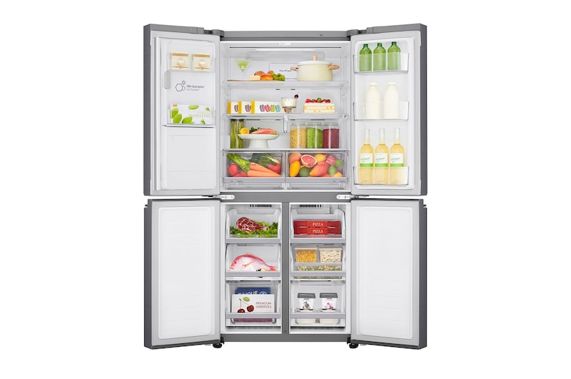 LG Slim French-Door-Kühlschrank mit Inverter Linear Kompressor | Energieeffizienzklasse* E, GML844PZKZ