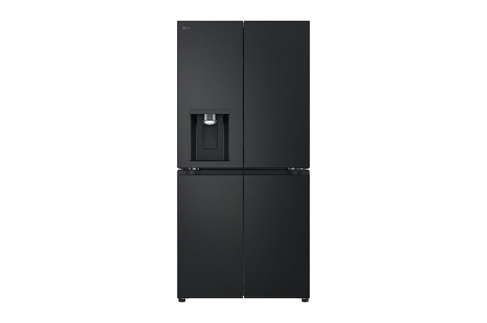 Vorderansicht von SLIM Multi-Door Kühlschrank (E, 506L, 178,7 cm hoch) mit Eis-, Crushed Ice- und Wasserspender & internem Wassertank | GML861EPPE
