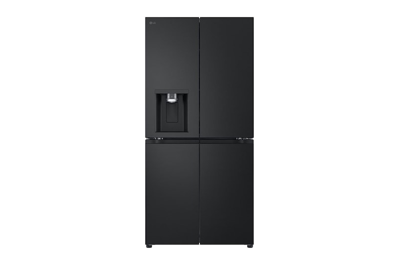 Vorderansicht von SLIM Multi-Door Kühlschrank (E, 506L, 178,7 cm hoch) mit Eis-, Crushed Ice- und Wasserspender & internem Wassertank | GML861EPPE