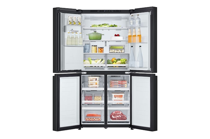 Front all doors open with food