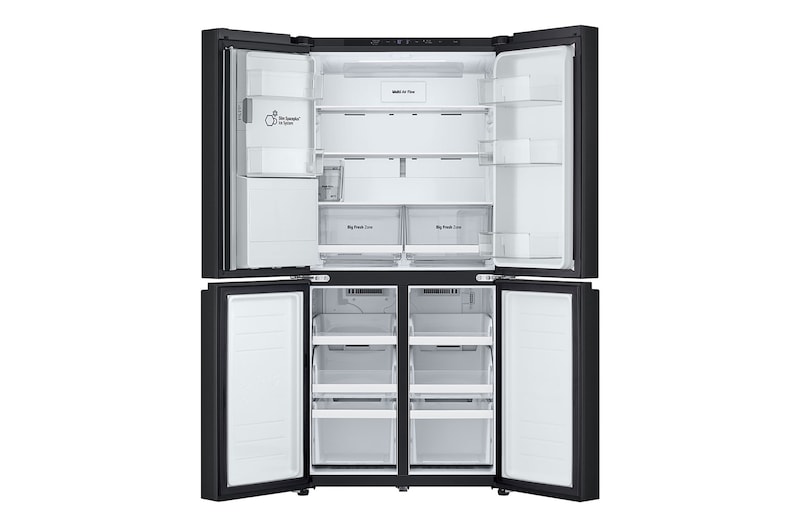 Front all doors open without food