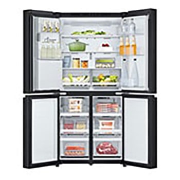 Front all doors open with food