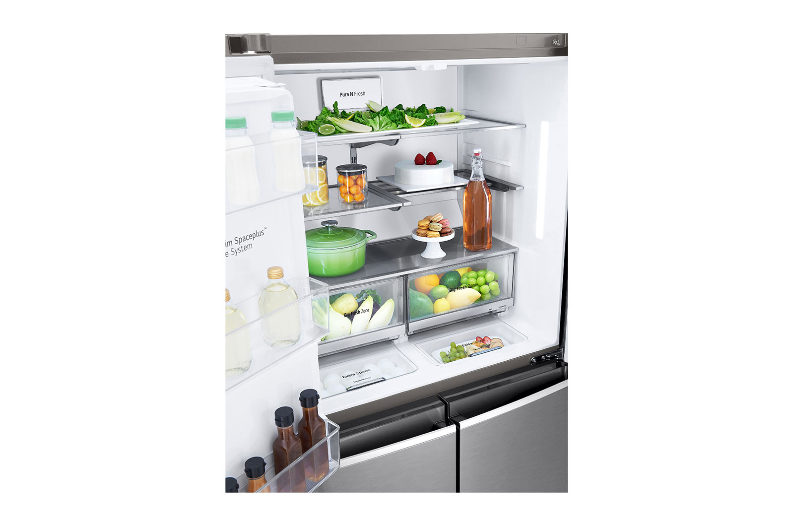 LG Side-by-Side mit Eis-, Crushed Ice- und Wasserspender | 641 L Kapazität | Door Cooling+™ |  Festwasseranschluss | LG GML945PZ8F, GML945PZ8F