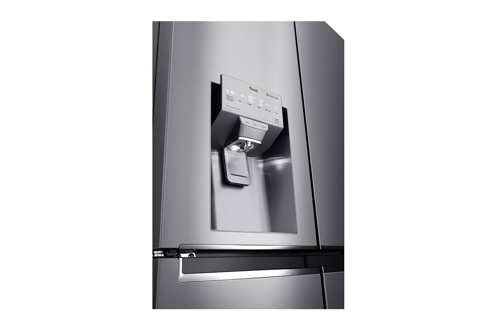 LG Side-by-Side mit Eis-, Crushed Ice- und Wasserspender | 641 L Kapazität | Door Cooling+™ |  Festwasseranschluss | LG GML945PZ8F, GML945PZ8F
